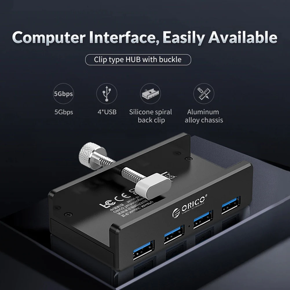 

USB-разветвитель MH4PU, 4 USB-порта, с зарядным кабелем