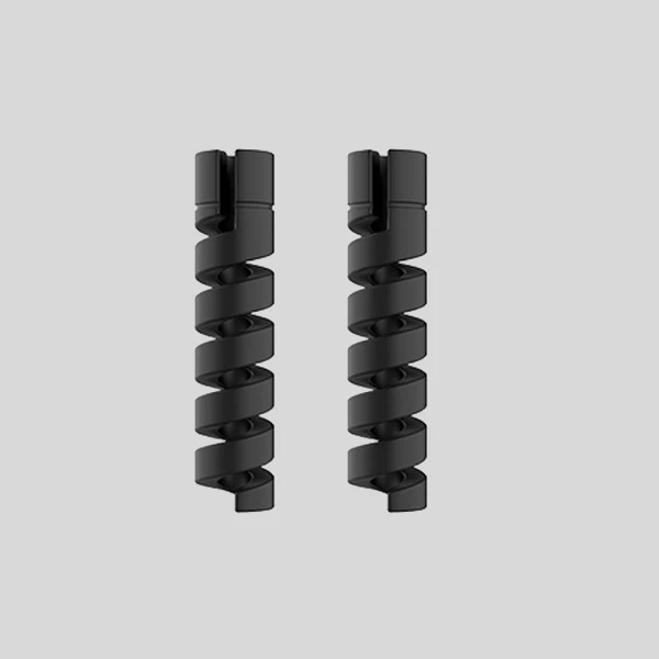2PCS Black 10 шт. защитный кабель для зарядки телефонов, чехол для Apple iPhone, USB кабель для зарядного устройства, шнур, восхитительный защитный рукав - Цвет: 2PCS Black