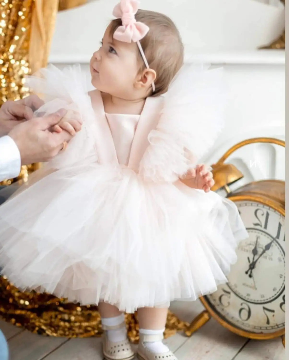 

Детское праздвечерние чное платье для девочек, рождественское пушистое бальное платье, свадебная одежда на день рождения, костюм принцессы...