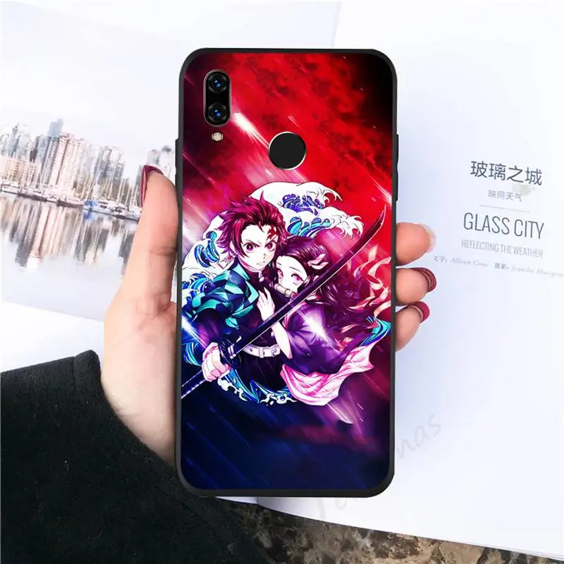 

Japan anime Kimetsu No Yaiba Phone Case For Huawei Honor view 7a5.45inch 7c5.7inch 8x 8a 8c 9 9x 10 20 10i 20i lite pro