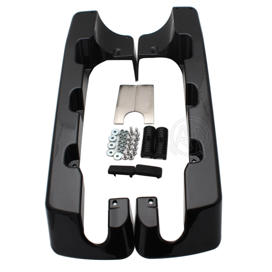 Глянцевый черный удлинитель сиденья из АБС-пластика для мотоцикла Harley Touring Road King