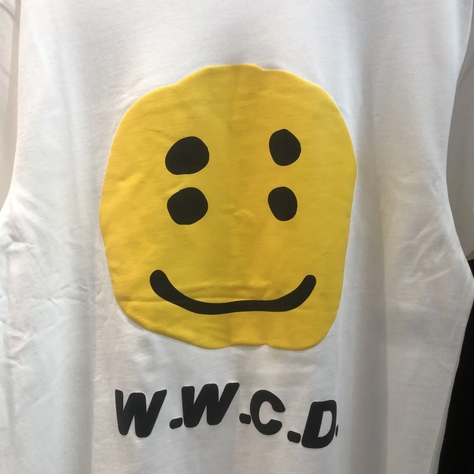W.W.C.D T-shirt Men Women Music Album Tee Logo Print Tops WWCD Short Sleeve CPFM Kanye West men t shirt | Мужская одежда