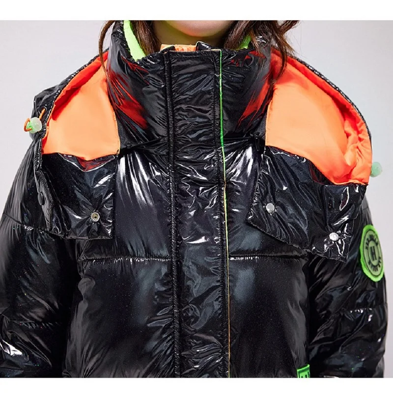 Winter Jackets For Women 2022 New Hit Color Down Padded Jacket Women Korean Fashion Thickening And Long Casual Hooded Jacket