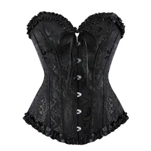 Corset Lingerie for Women Plus Size Lace Bustier Corset Lingerie Waist Cincher Bodyshaper Costume Tops