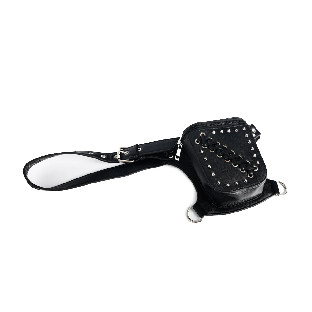 

Steel Master Retro Rock Women's Belt Bag Steampunk Female Postman Small Square Bag Rivet Wallet Men And Women 30 Days In Advance