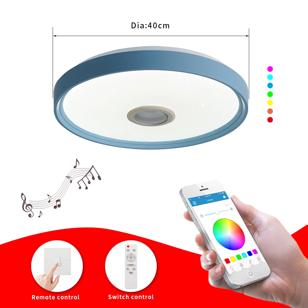 Новый светодиодный потолочный светильник RGB с пультом дистанционного управления
