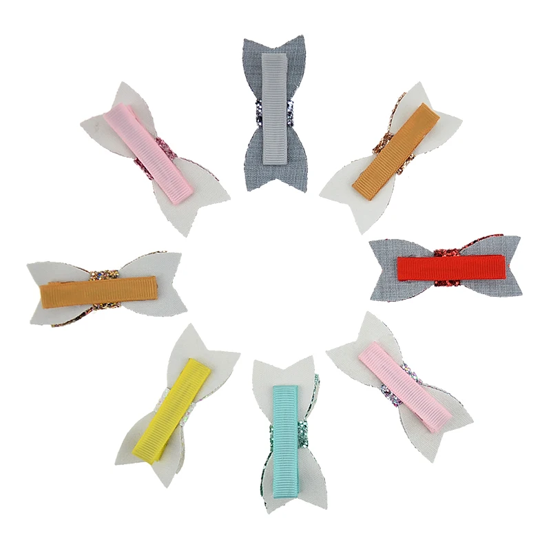 2 шт./лот ручная работа блестящий бант заколки для волос девочек | Мать и ребенок