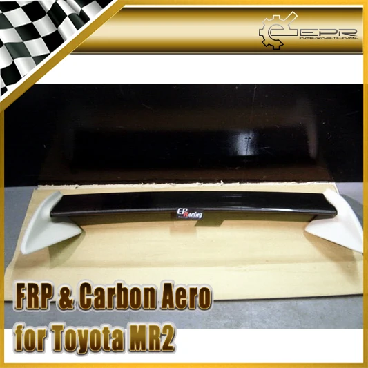 

Car Styling For Toyota MR2 SW20 Rev 5 TRD Style Carbon Fiber Rear Spoiler Blade+FRP Unpainted Base