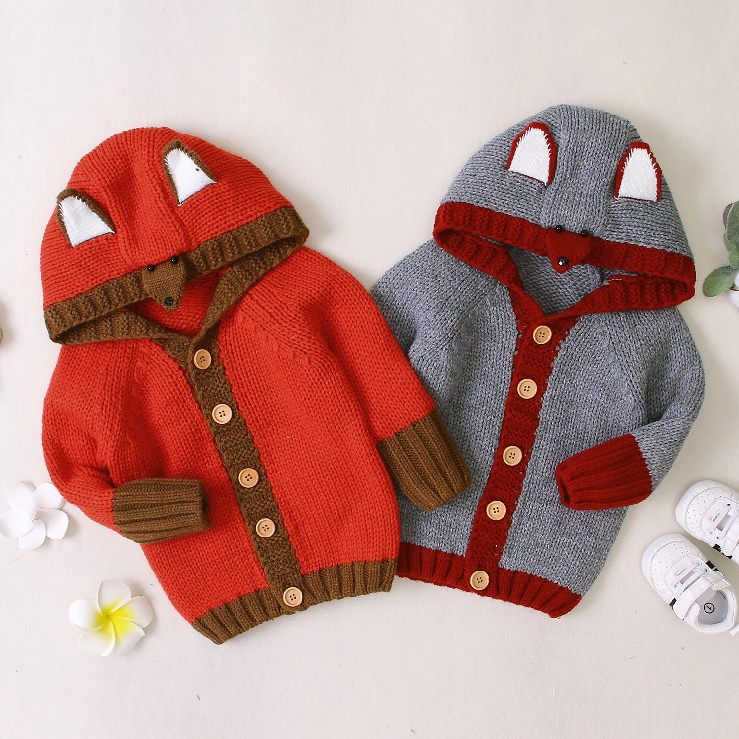 Вязаный кардиган для маленьких мальчиков и девочек зима 2019 теплые свитера