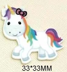 Смешанный 30 шт/50 шт в наборе мультяшная пижама виде животных Единорог плоское