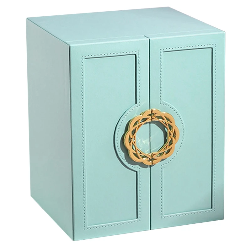 

Multilayer Large Capacity Jewelry Box European Leather Jewelry Box Jewelry Storage Box-ABUX