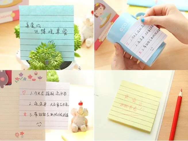 1 упак./лот простой с радужным топазом Макарон Блокнот бумаги для заметок на