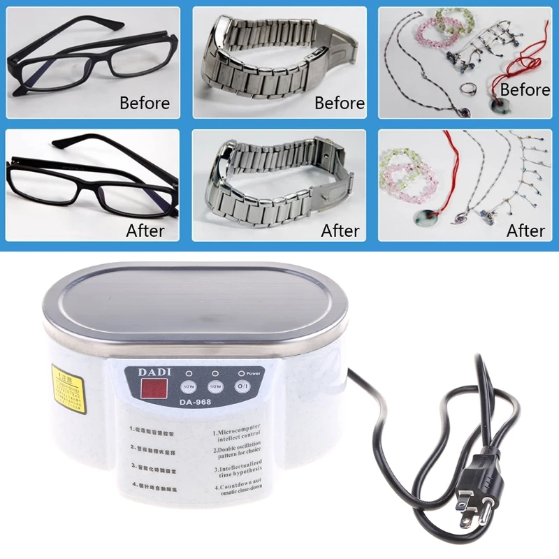

Ultrasonic Double Power Jewelry Glasses Circuit Board Watch Cleaner