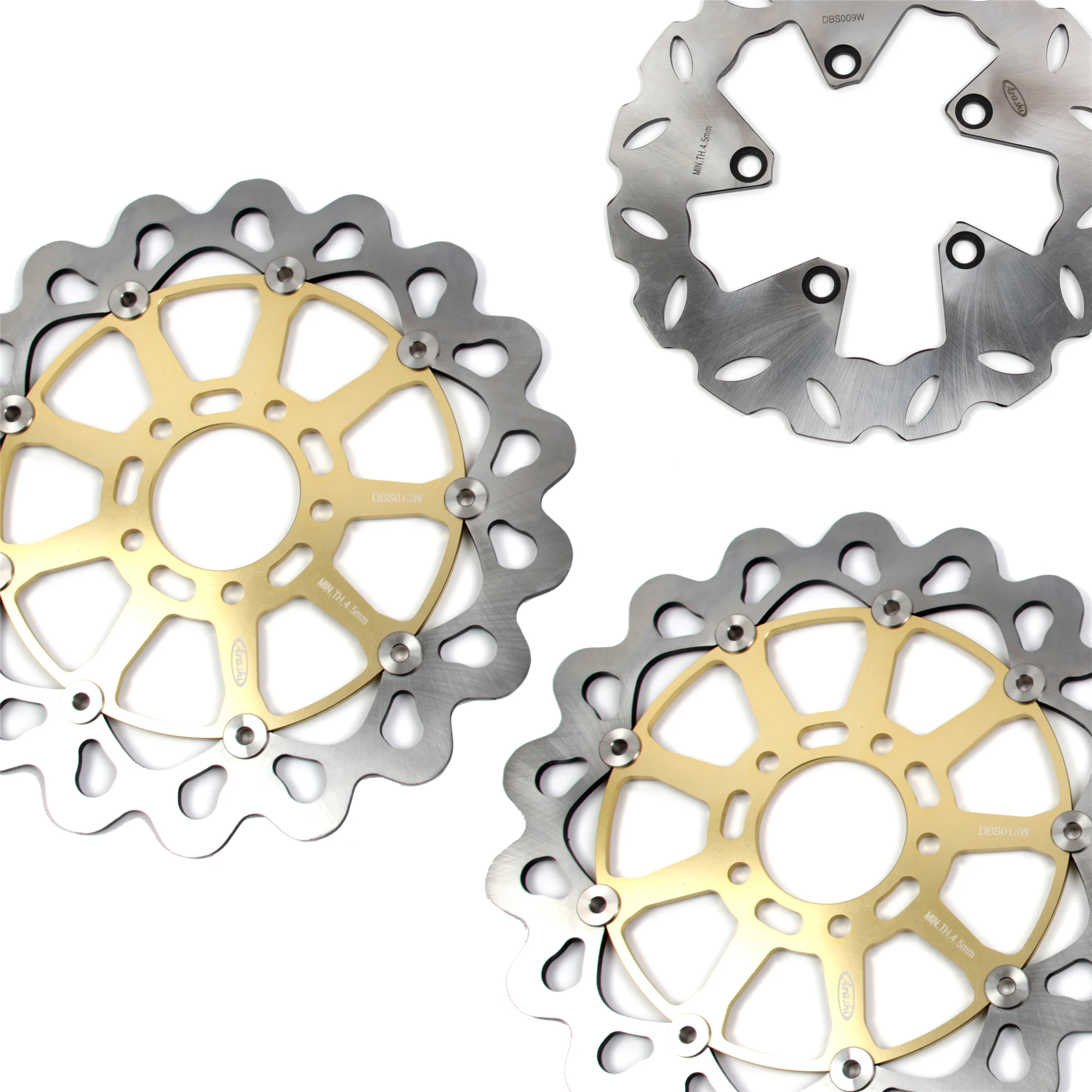 

ARASHI GSXR750 Front Rear Brake Rotors Brake Disc Fit SUZUKI GSX-R750 1996-2003 2002 2001 2000 1999 1998 1997 GSXR600 GSXR1000