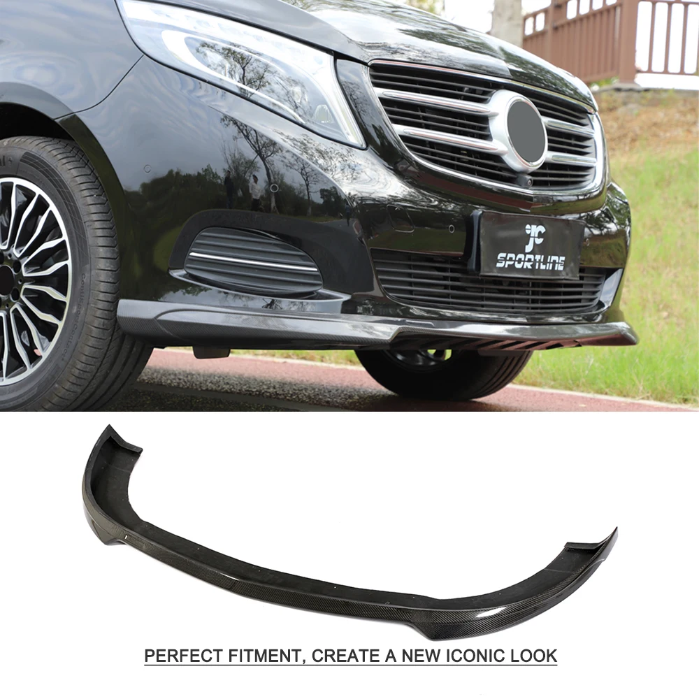 Передний бампер для Mercedes-Benz V-Class W447 2014 - 2018 MPV V250 защитный спойлер губ аксессуары из