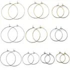 Соединители для ювелирных изделий, из нержавеющей стали серьга в виде кольца, 20 шт.компл., серьга в виде кольца s