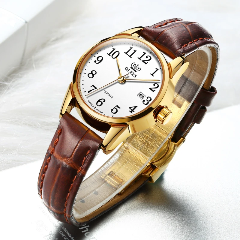 Leather Female Quartz Watch Digital Scale Simple Single Calendar Women s Watches Fashion Women wristwatchman Watch