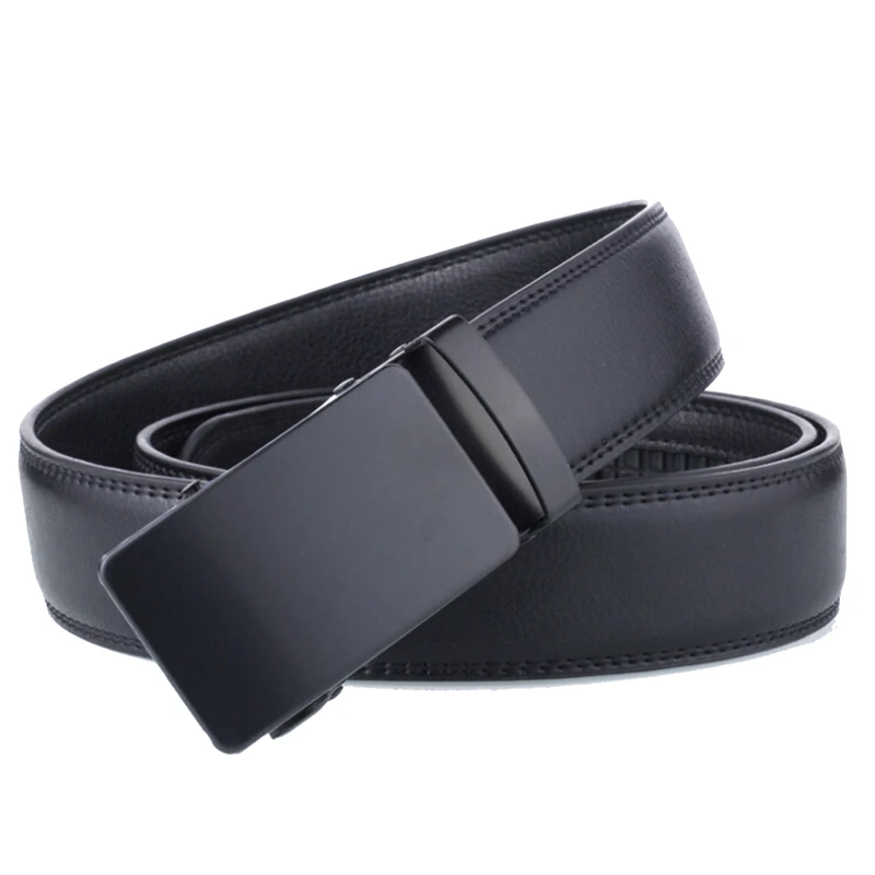 

Men Black Belt Automatic Leather Luxury Belt Men's Belts Automatic Buckle Belt Male Cummerbunds