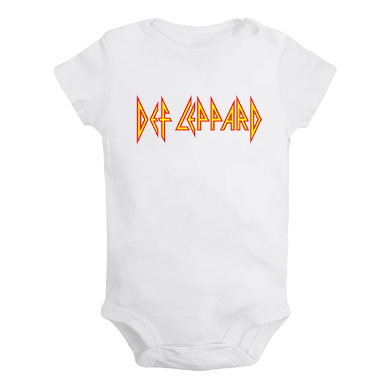 Def Leppard/Забавные милые комплекты одежды для новорожденных мальчиков и девочек с изображением рок-группы; комбинезон с принтом; боди для младенцев; комплекты одежды из хлопка - Цвет: JcBaby878WD