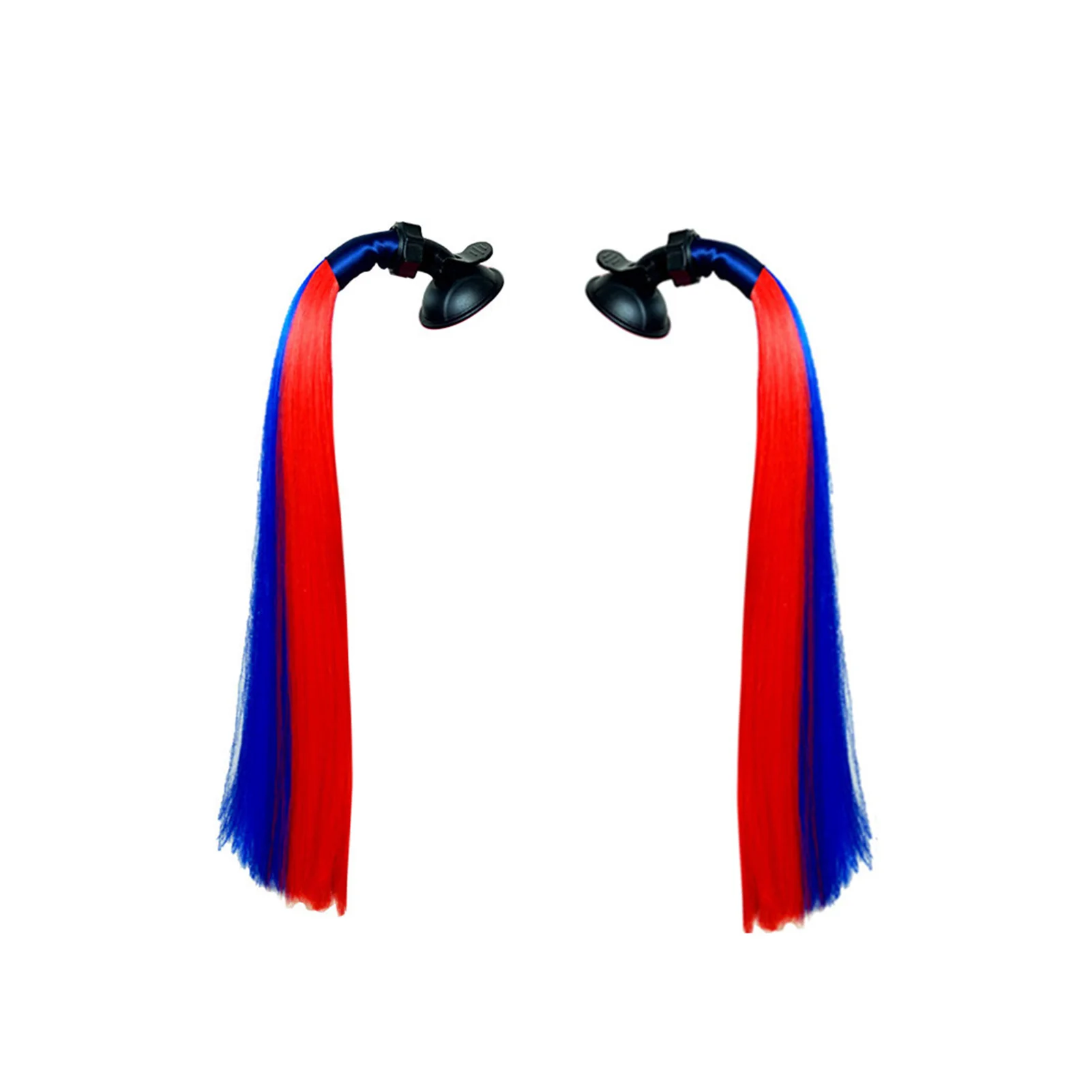 

1pair For Motorcycle Helmet Ponytail Reusable Universal Cosplay Cycling Suction Cup DIY Craft Easy Install Cute Straight Hair