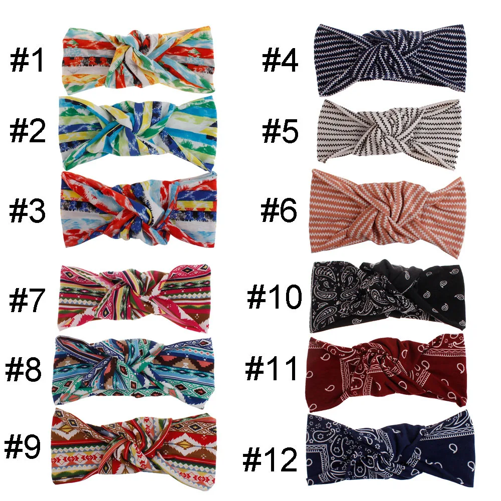 Женская повязка на голову с принтом в стиле бохо Yoya спортивная Женский тюрбан