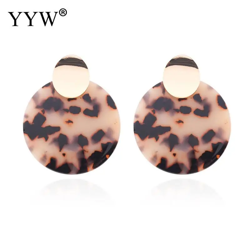 Новое поступление плоские круглые женские сережки с подвесками Европейский