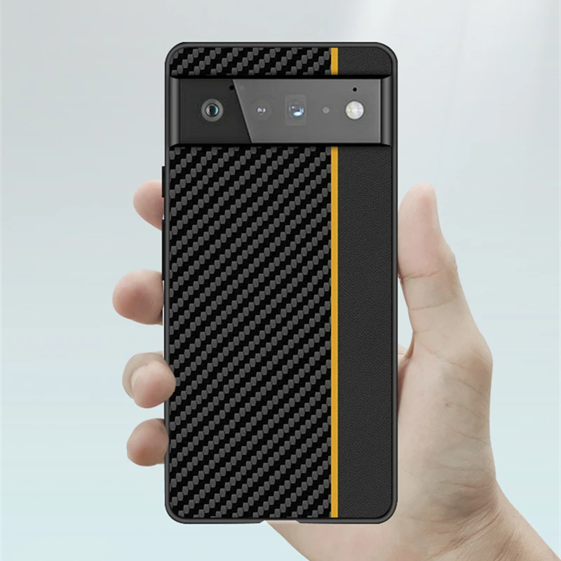 

Carbon Fiber Texture Case For Google Pixel 6 Pro Shockproof Cover Case For Google Pixel 6 5G