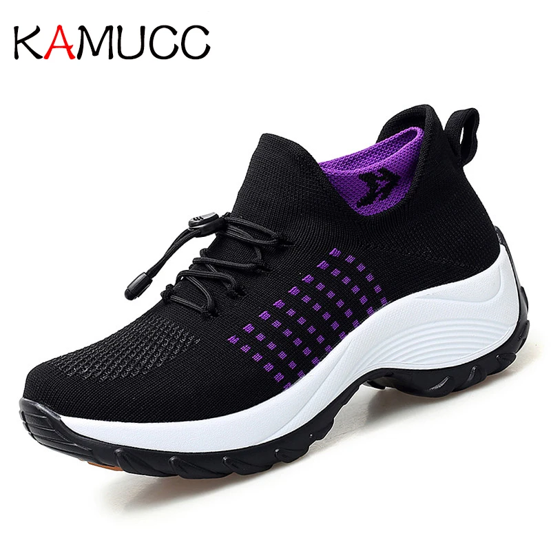 For Women Breathable Mesh Sneakers Shoes Spring Ladies Laces For Sock Sneakers