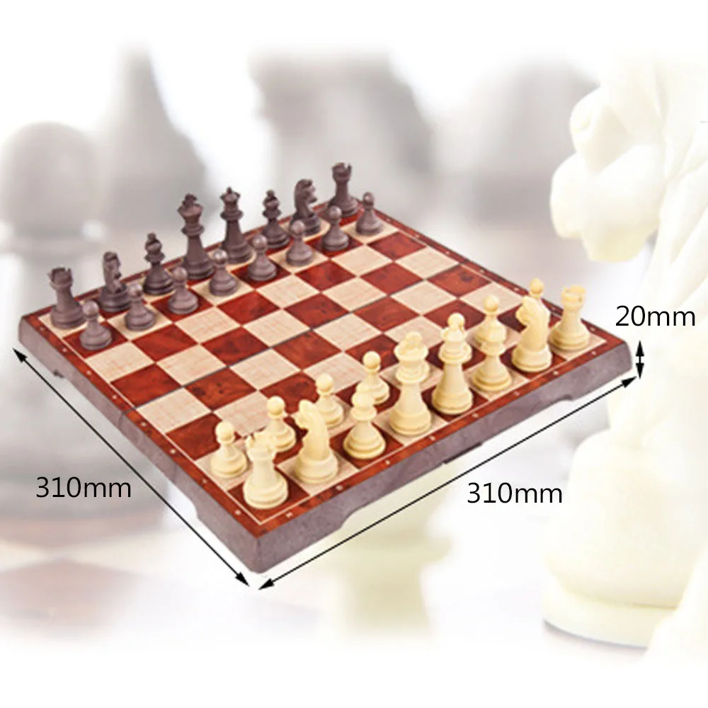 

Chess Checkers Two-in-one Parent-child Interaction Chess Early Education Game Foldable Chess Magnetics Chess Suit