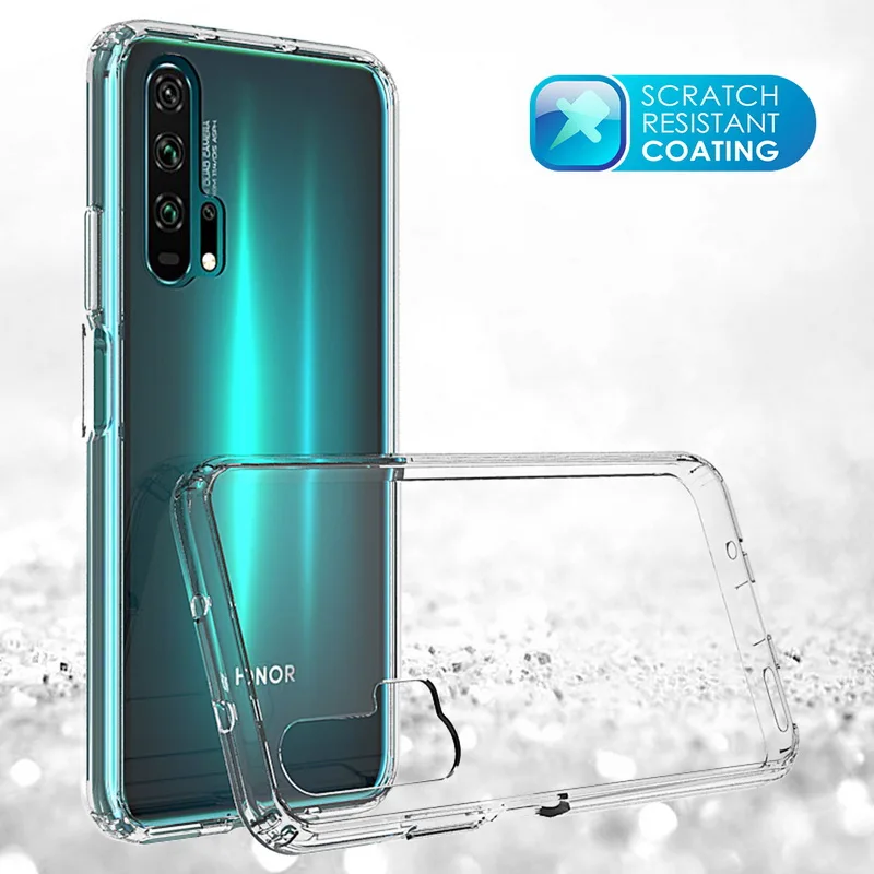 

For Huawei Honor 20 Case Nova5T TPU Bumper Hard PC Acrylic Clear Hybrid Crystal Phone Cover For Huawei Nova 5T Case Honor20 Pro