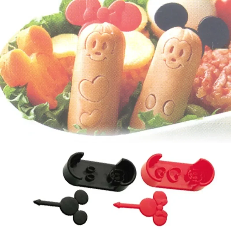 

Disney Cartoon Mickey Mouse Cute Sausage Mold DIY Hot Dog Transformation Style Creative Children Rice Ball Sushi Tool