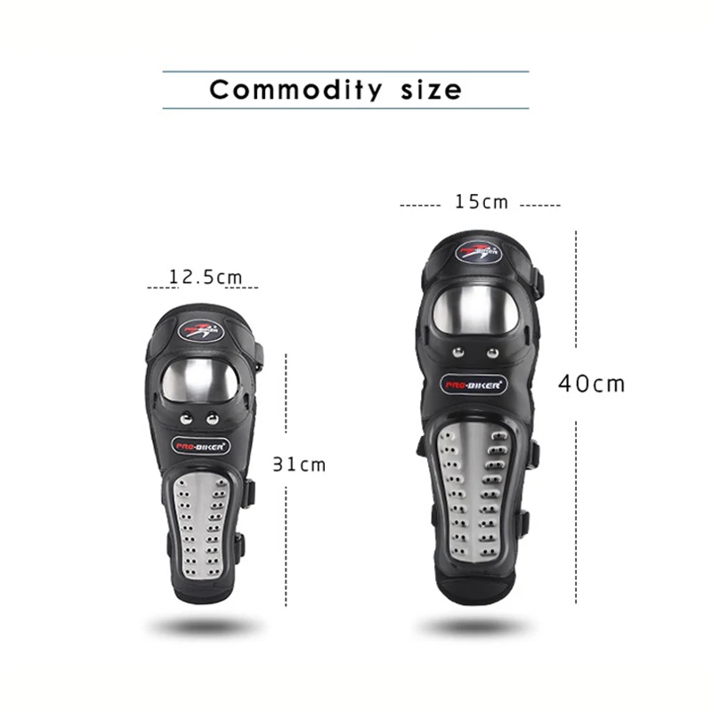 4Pcs/Set Motorcycle Kneepad Stainless Steel Moto Elbow Knee Pads Motocross Racing Protective Gear Protector Guards Kit | Автомобили и