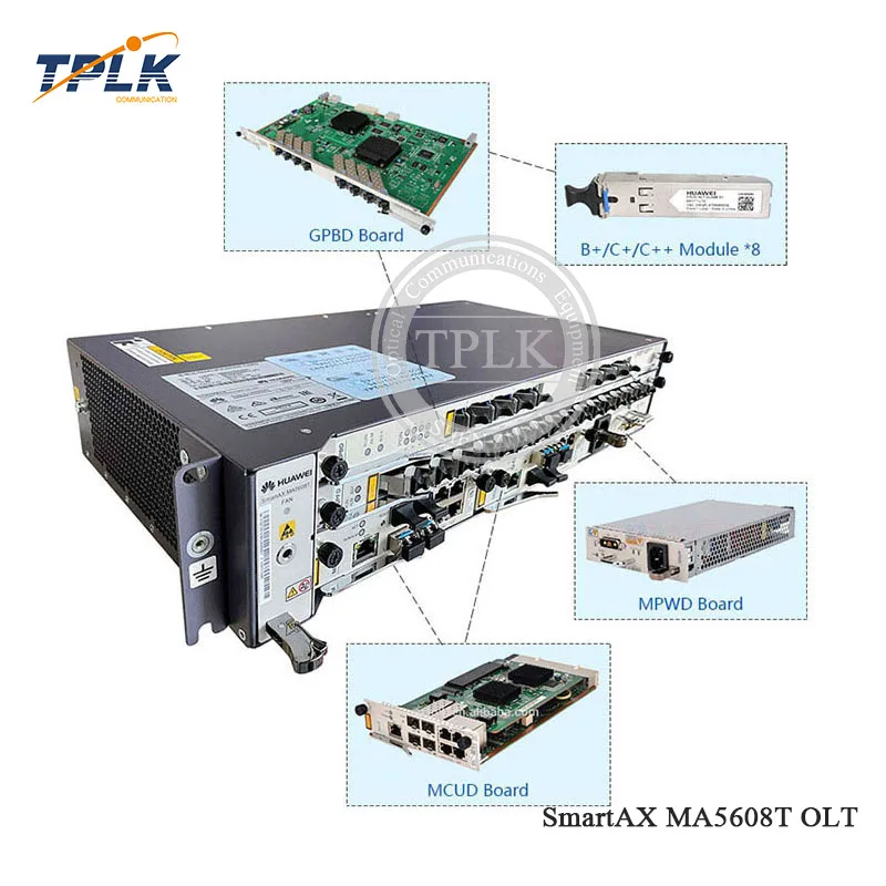 Оригинальный Новый HW SMARTAX MA5608T 1*1G MCUD 16 портов терминал OLT устройство MPWD (AC от 110 В до