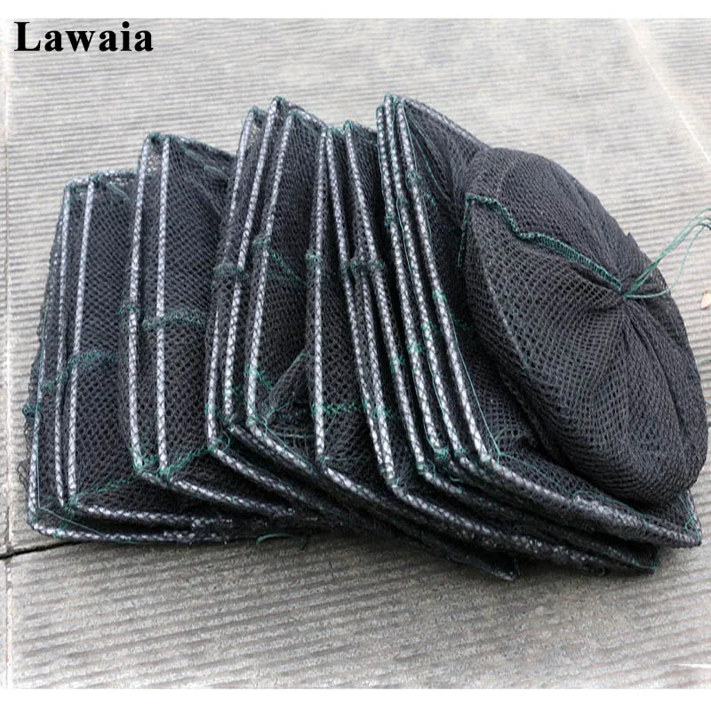Складная Клетка Lawaia черная клетка для креветок рыболовные сети ловушка ловли