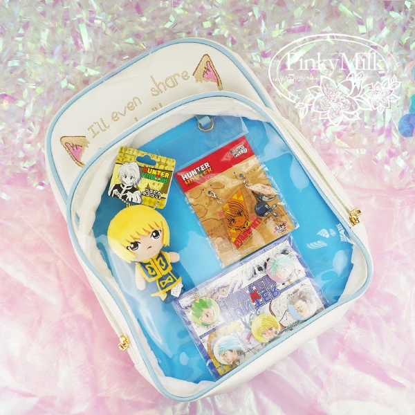 Новая прозрачная сумка Ita из искусственной кожи Kawaii Ita рюкзак для девочек-подростков прозрачный милый рюкзак для школы Itabag H813