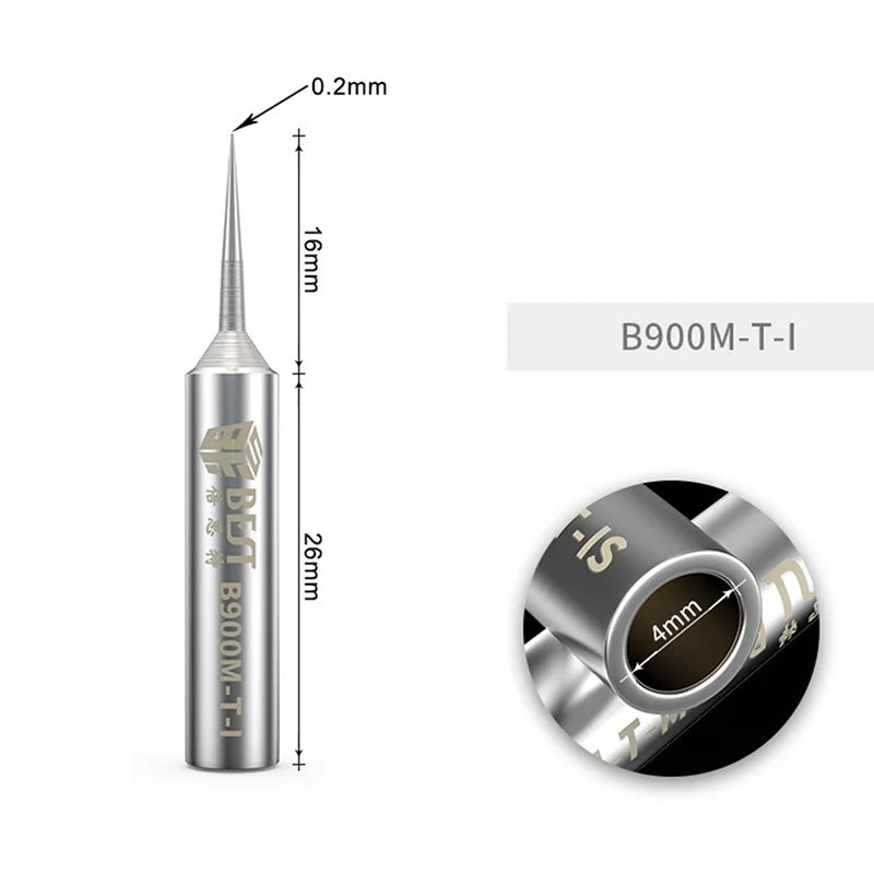 

Soldering Iron Tips B900M-T-I/B900M-T-IS Oxygen-free Copper 0.2mm Fly Line Welding Tips Solder Iron Sting for 936/937