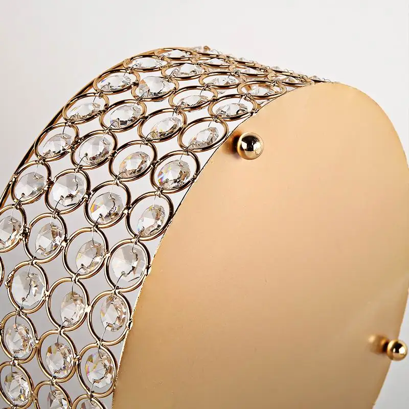 Арахисовый хрустальный поднос для фруктовых орехов Золотая косметическая