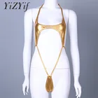 Монокини, бикини 2021, женское нижнее белье, лакированная кожа, халтер, Цельный купальник, сексуальный Тедди, бикини с высоким вырезом, стринги, боди, купальники