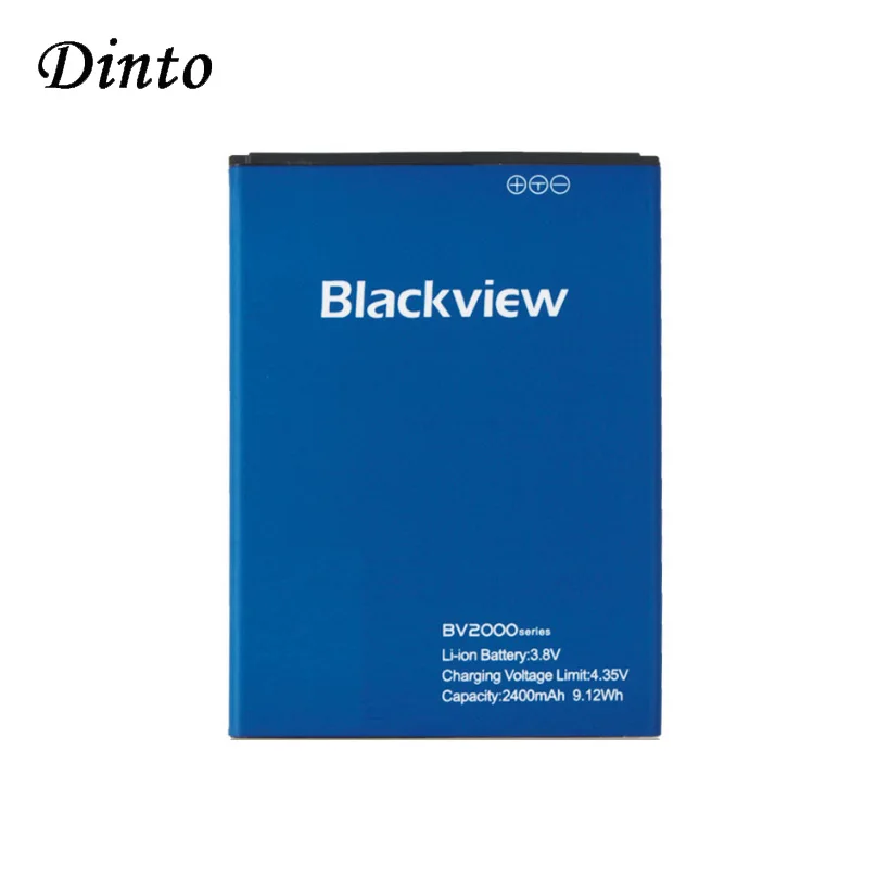 

Новый Сменный литий-ионный аккумулятор Dinto 3,8 в 2400 мАч BV2000 для смартфона, резервные батареи для телефона Blackview BV2000S