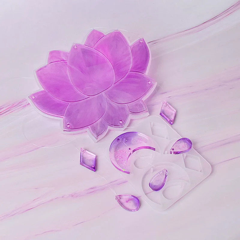 Bee Moon Wall Decoration Resin Mold DIY Lotus Silicone Hanger Home Bedroom | Crafts