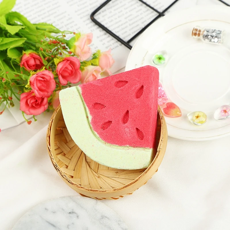 

Watermelon Shaped Triangle Bath Bomb Natural Bubble Aromatherapy SPA Salt Ball Tender Skin Moisturizing Exfoliating Oil Control