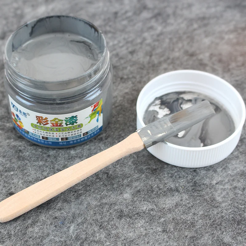 Темно серый лак на водной основе 100 г мебель железные двери деревянные изделия