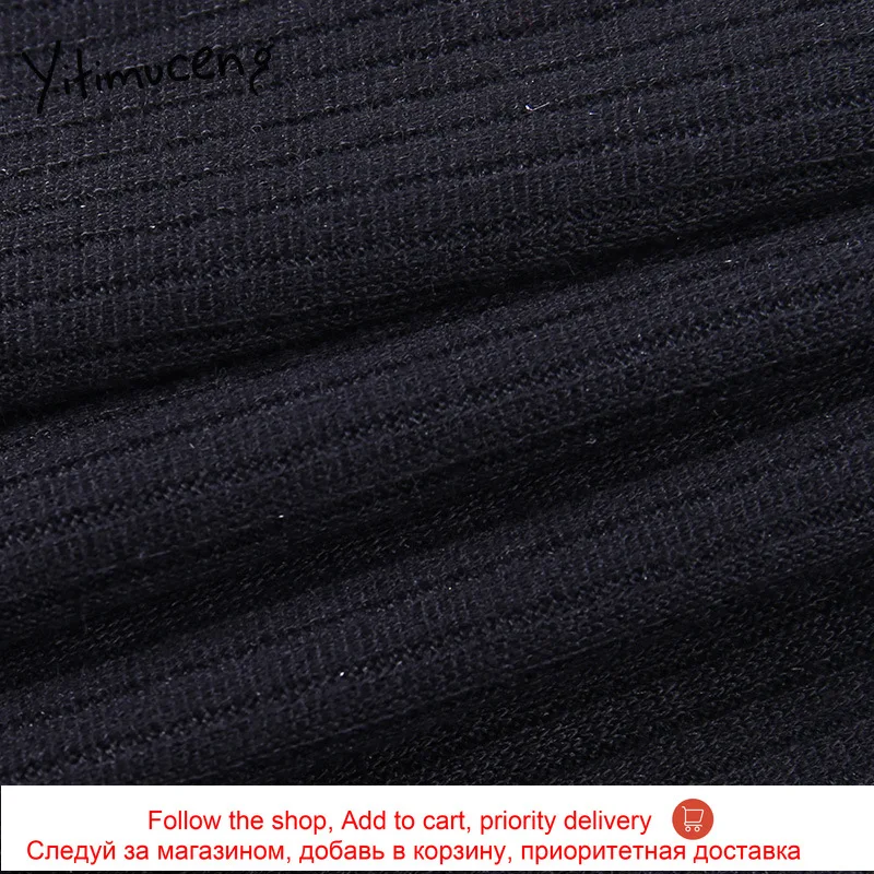 

Yitimuceng Woman Tshirts Lace Mesh Black Long Sleeve Spring Autumn 2021 Square Collar Casual Spliced Crop Tops Fashion New