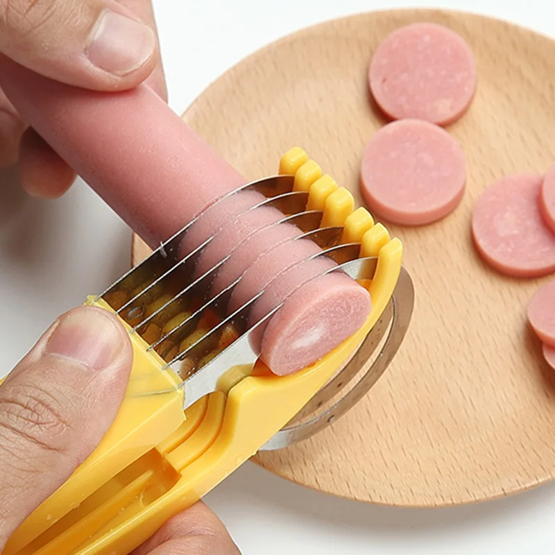 Многофункциональный резак слайсер для бананов и огурцов кухонный инструмент