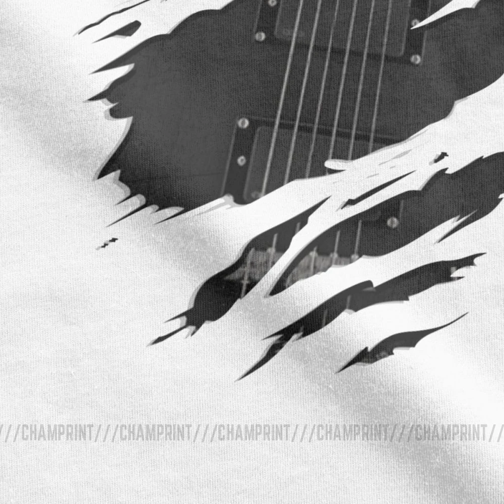 RIP Guitar Футболка мужская музыкальная летняя одежда с коротким рукавом крутые футболки круглым вырезом из