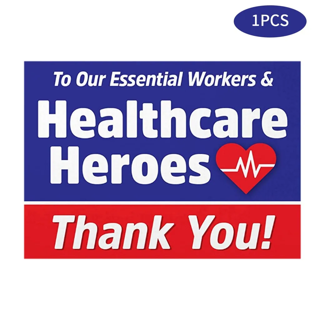 Спасибо герои здравоохранения наклейка 18x24 дюйма фон на стену комнаты наклейки