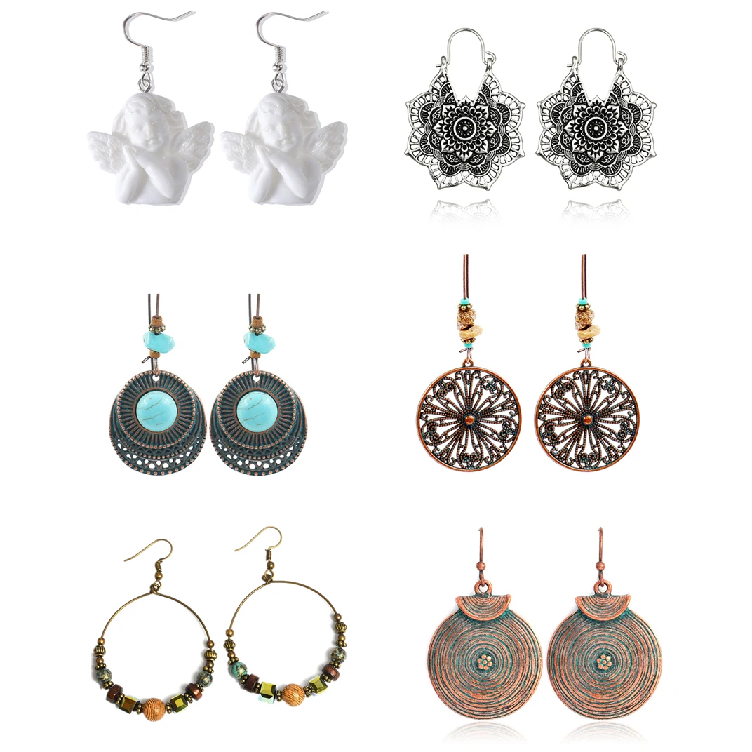 1 пара серьги из бисера ювелирные изделия богемные кольца Женская круглая серьга