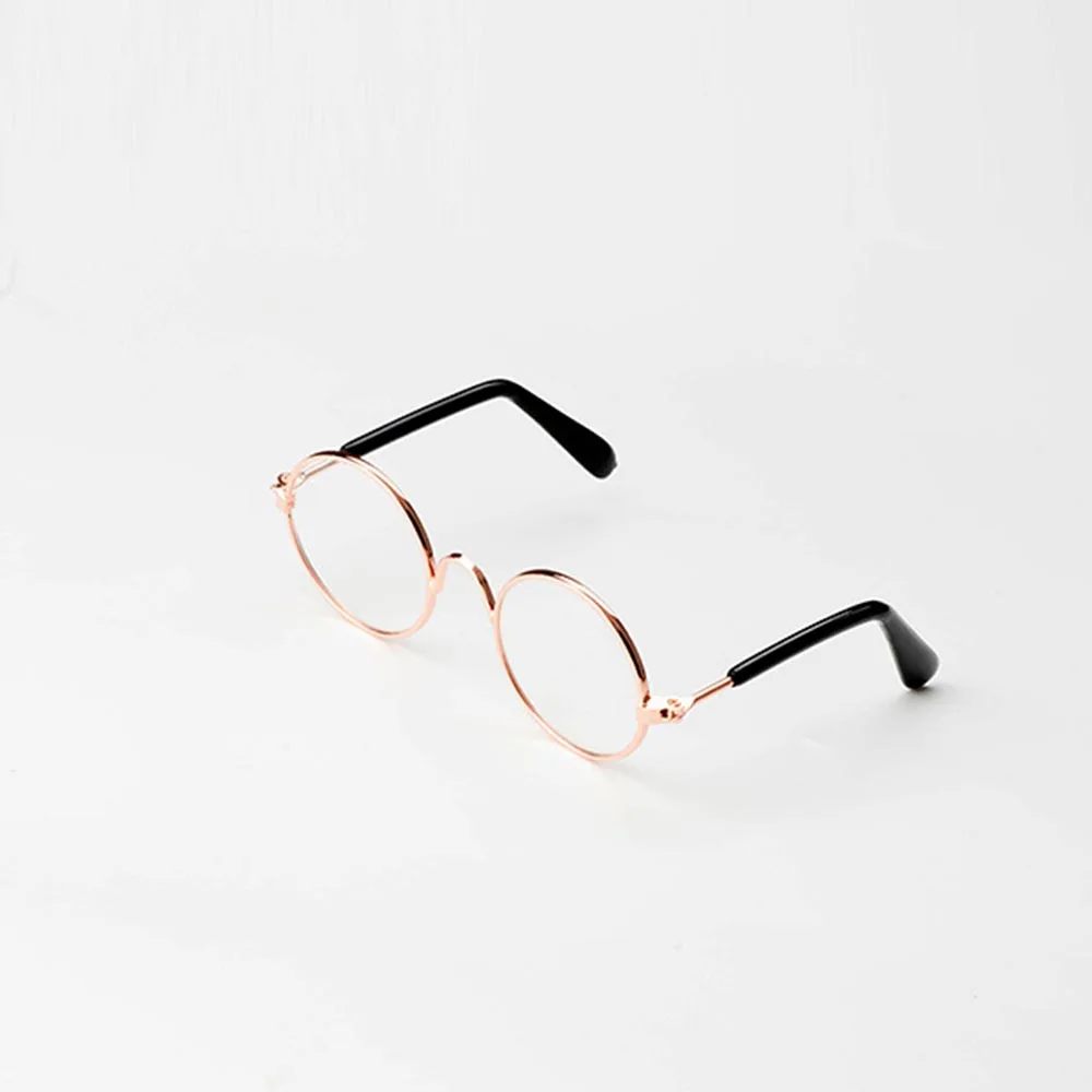 Модные полимерные солнцезащитные очки для кошек и собак Круглые разноцветные