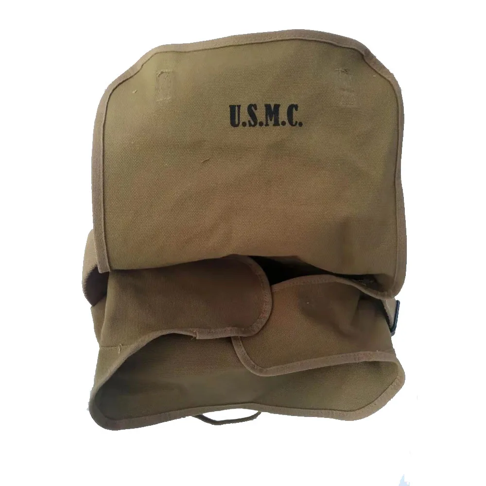 Americna M1941 Bag USMC Mochila Military Camping Equipment Tactical Backpack under Retro WW2 US Army Khaki