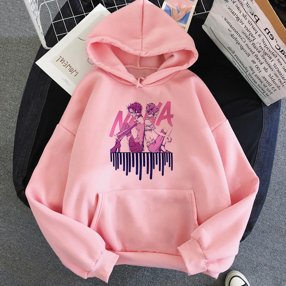 

Nana Manga Women Oversized Hoodies Sweet Japan Anime Long Sleeve Kawaii Clothes Winter Top Sweatshirt Pullover Female Streetwear